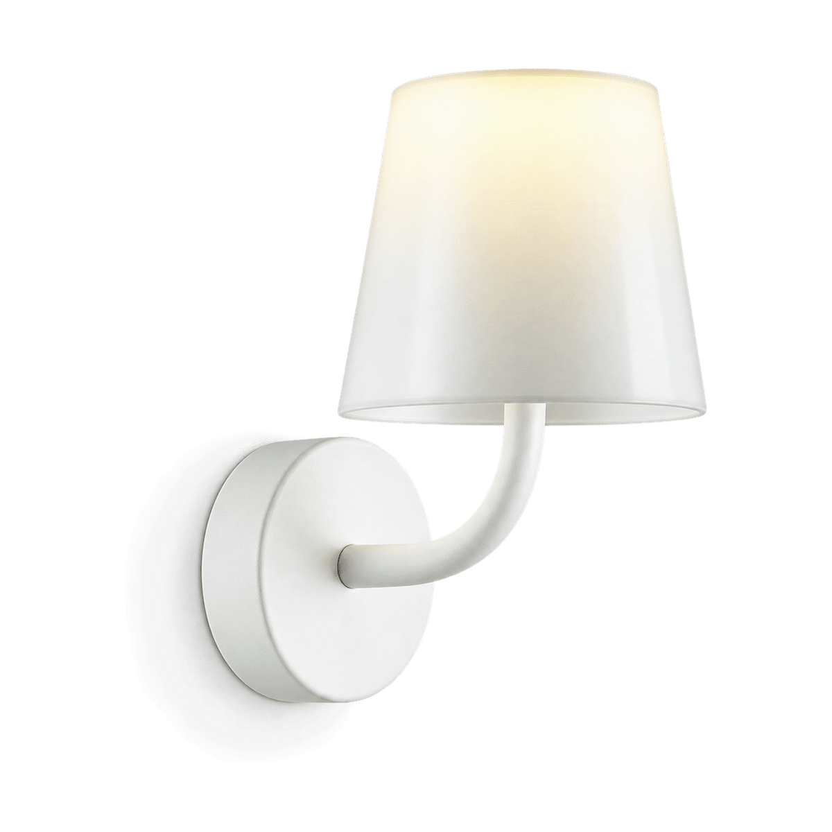 Mirage Sand White LED Wall Light - transparent background