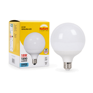18W Opalina Frosted G120 LED Globe - transparent background