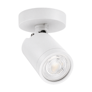 White Twist & Lock Ceiling Spotlight - transparent background