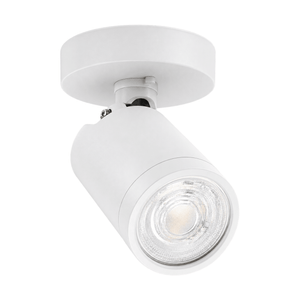 White Twist & Lock Ceiling Spotlight - white background