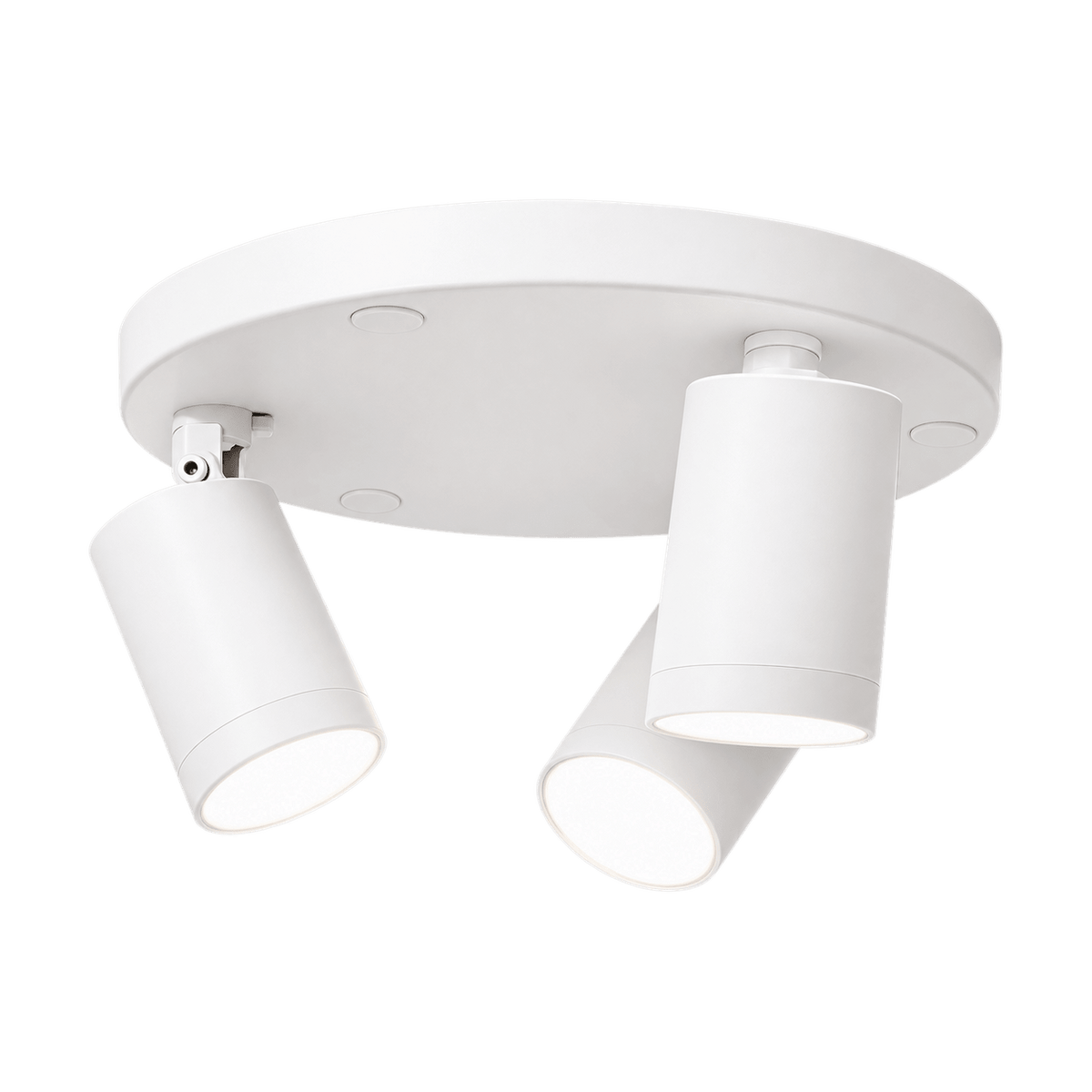 3 Light White Plate Spotlight - transparent background