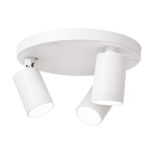 3 Light White Plate Spotlight - white background
