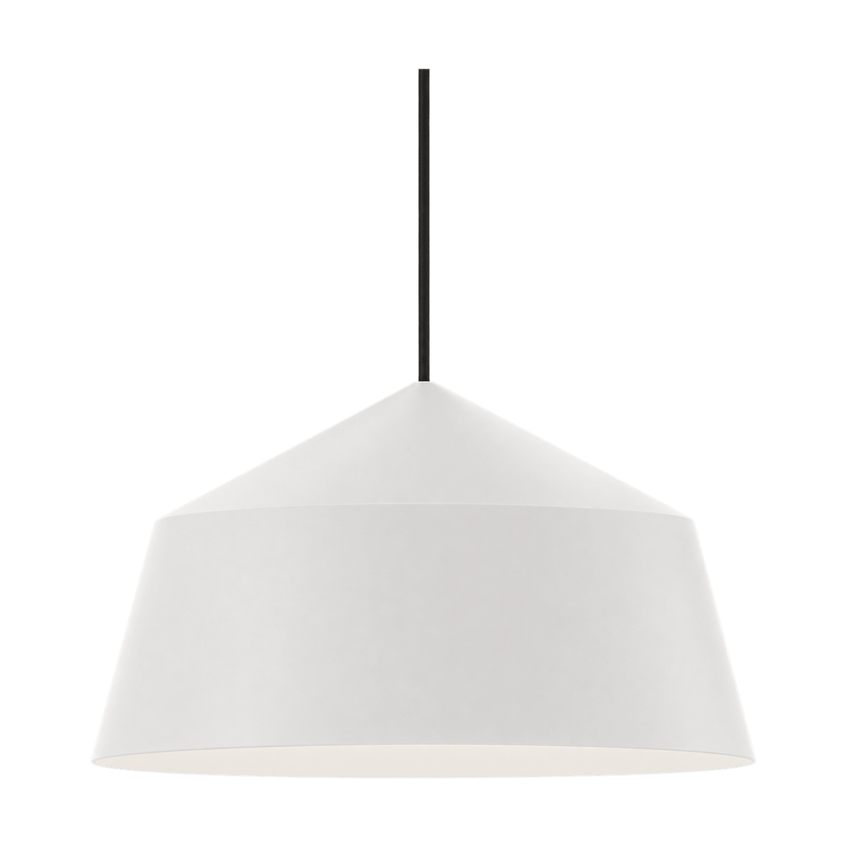 Roma White Pendant Light - transparent background