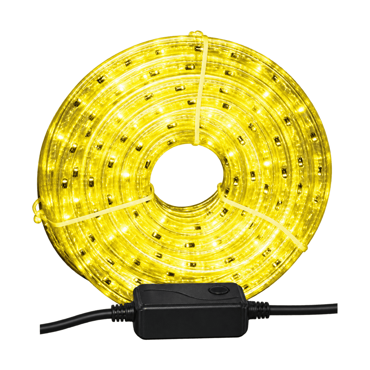 LED Rope Light 3-Wire Yellow, 230V (50m Roll) - transparent background