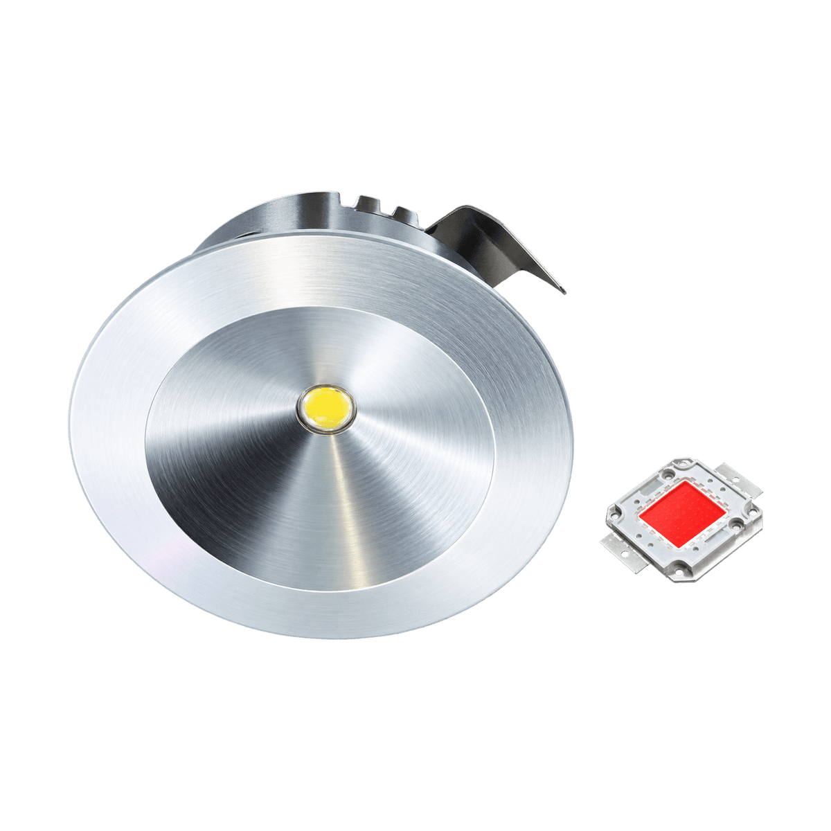 1W Red Cabinet Downlight - transparent background