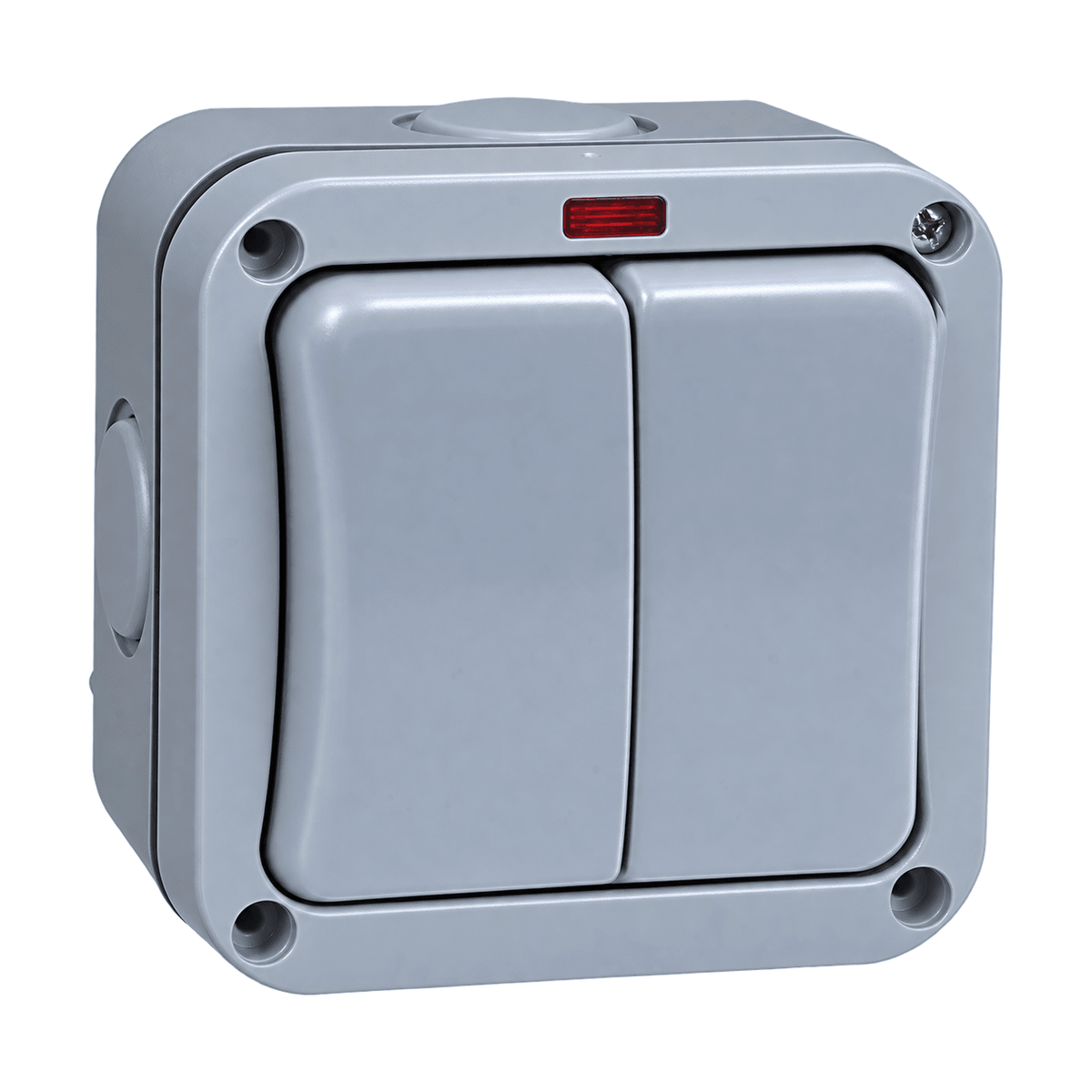 2 Lever Outdoor Switch - IP65 - white background