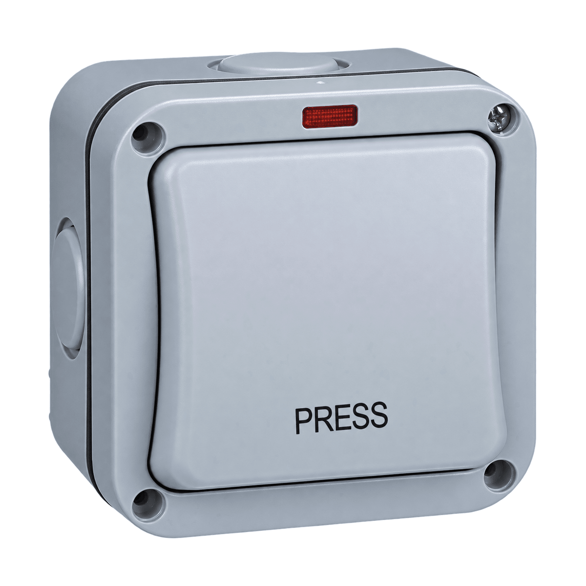 Push Button Outdoor Switch - IP65 - white background