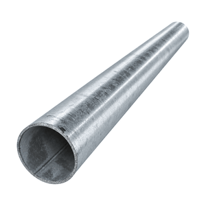 Galvanised 50mm Steel Pole / Mast - 1 Meter - white background