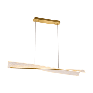 Wave Acrylic LED Pendant Light - white background