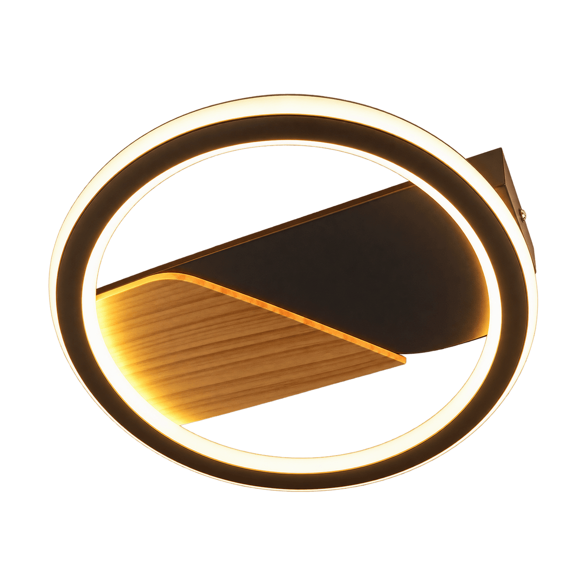 Yin&Yang Round LED Ceiling Fitting - transparent background