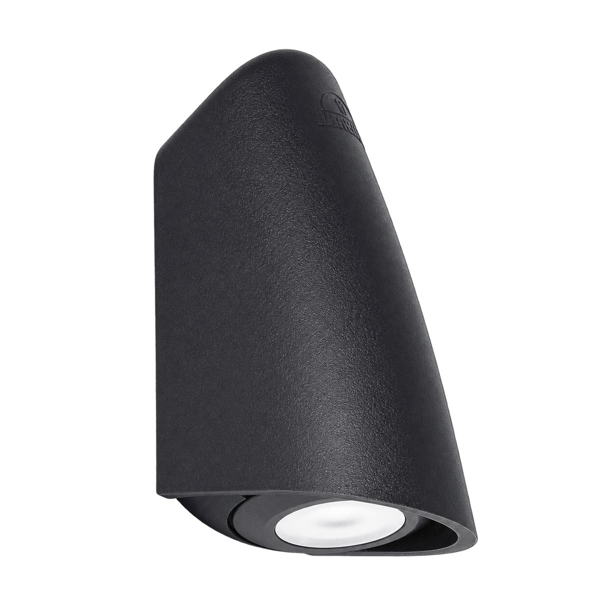 Mamete Coastal Black LED Wall Light 3000K — transparent background