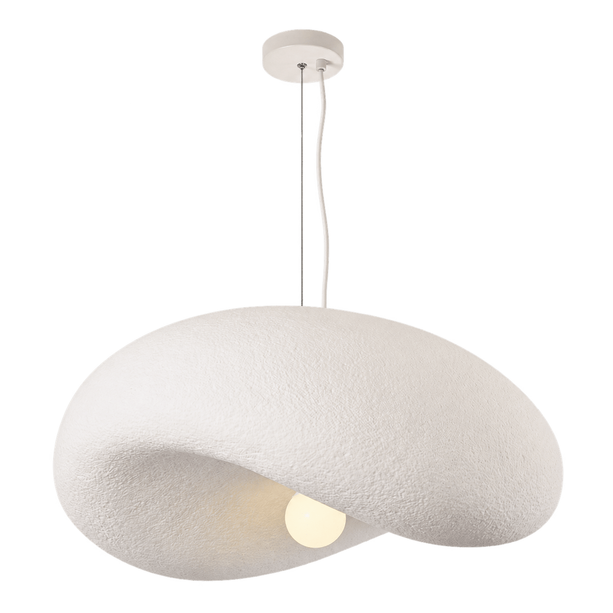 Ivory Drift 500 Pendant Light — transparent background