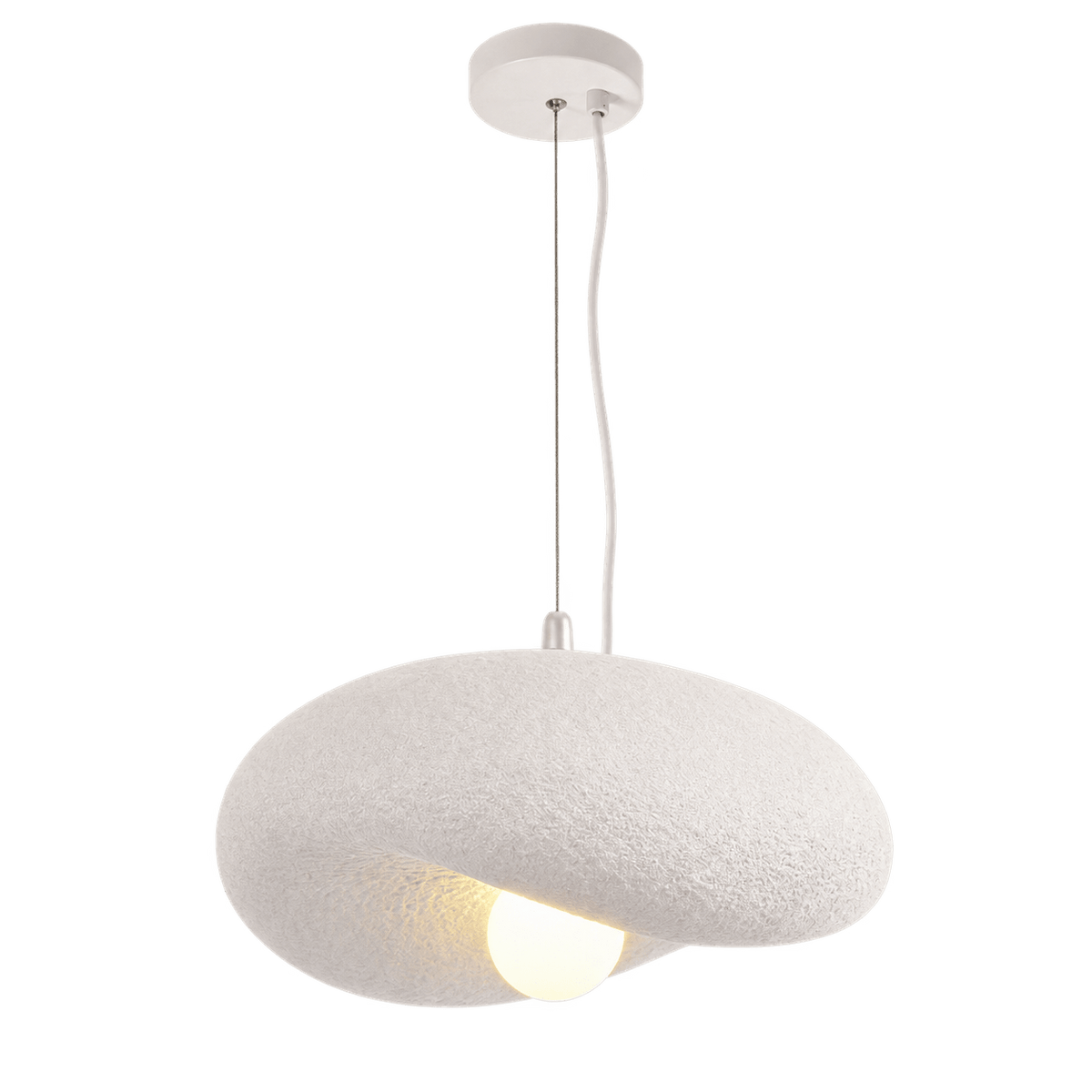 Ivory Drift 300 Pendant Light — transparent background