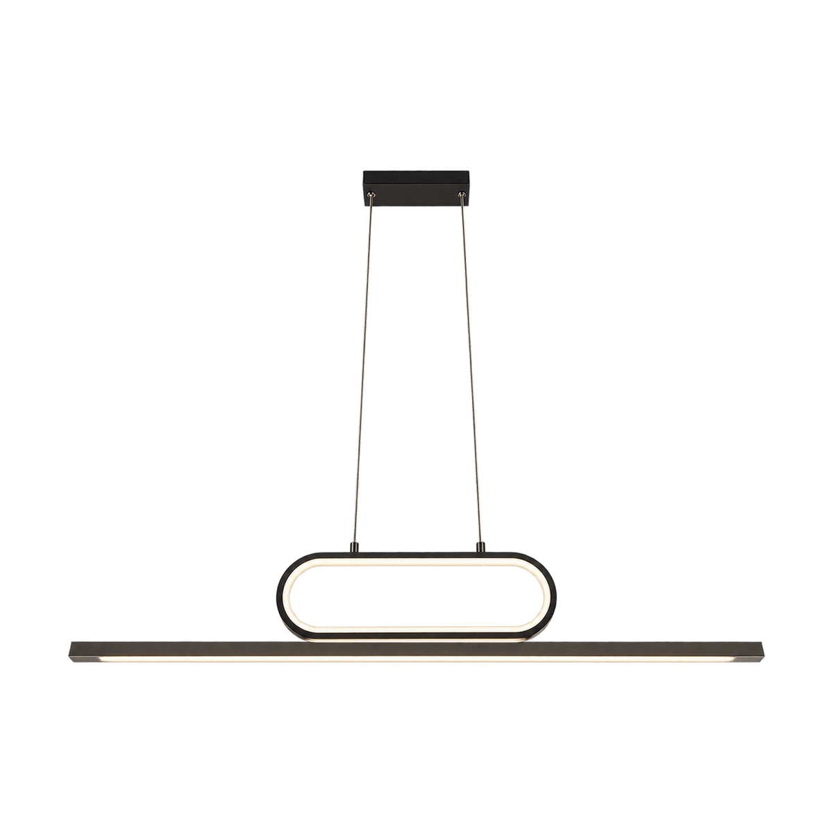 38W LED Woodline Linear Pendant - transparent background