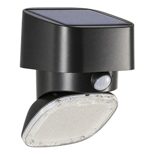 Mars 2 Black Solar Outdoor Wall Light IP65 — white background