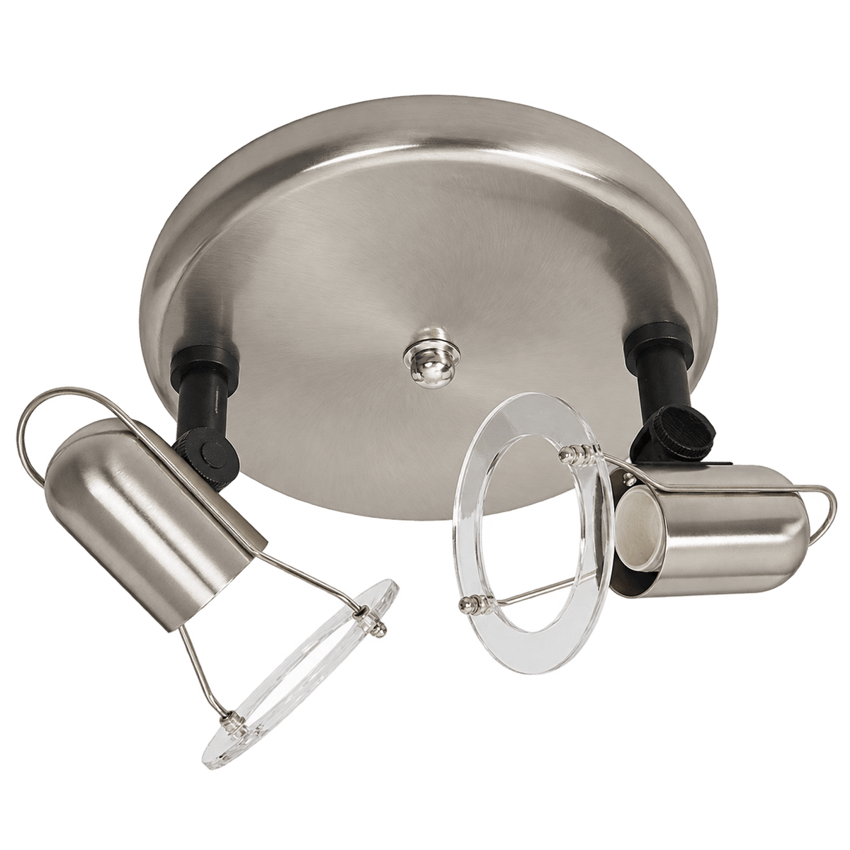 Saturn Gun Metal Spotlights Dual Lighting — transparent background