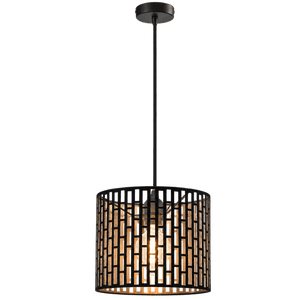 Black & Gold Pendant Light — transparent background