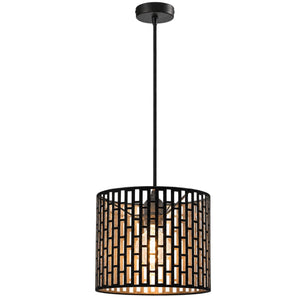 Black & Gold Pendant Light — white background