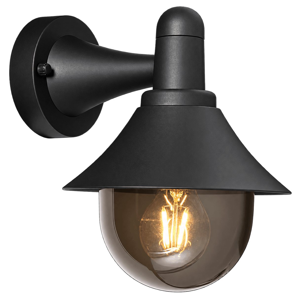 Smokey IP44 Outdoor Wall Light — transparent background