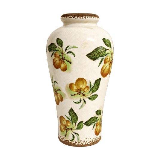 Ceramic Vase - Peach Branches - transparent background