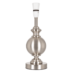 Satin Chrome Table Lamp — transparent background