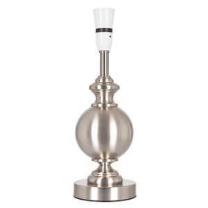 Satin Chrome Table Lamp — white background
