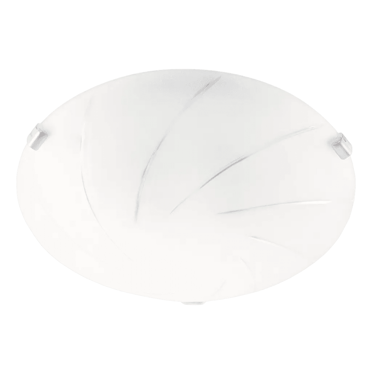 Chrome Ceiling Mount Light Frosted Glass — transparent background