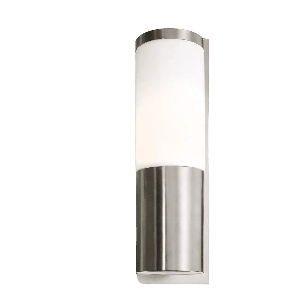 Stainless Steel White Outdoor Wall Light Weather Resistant — transparent background