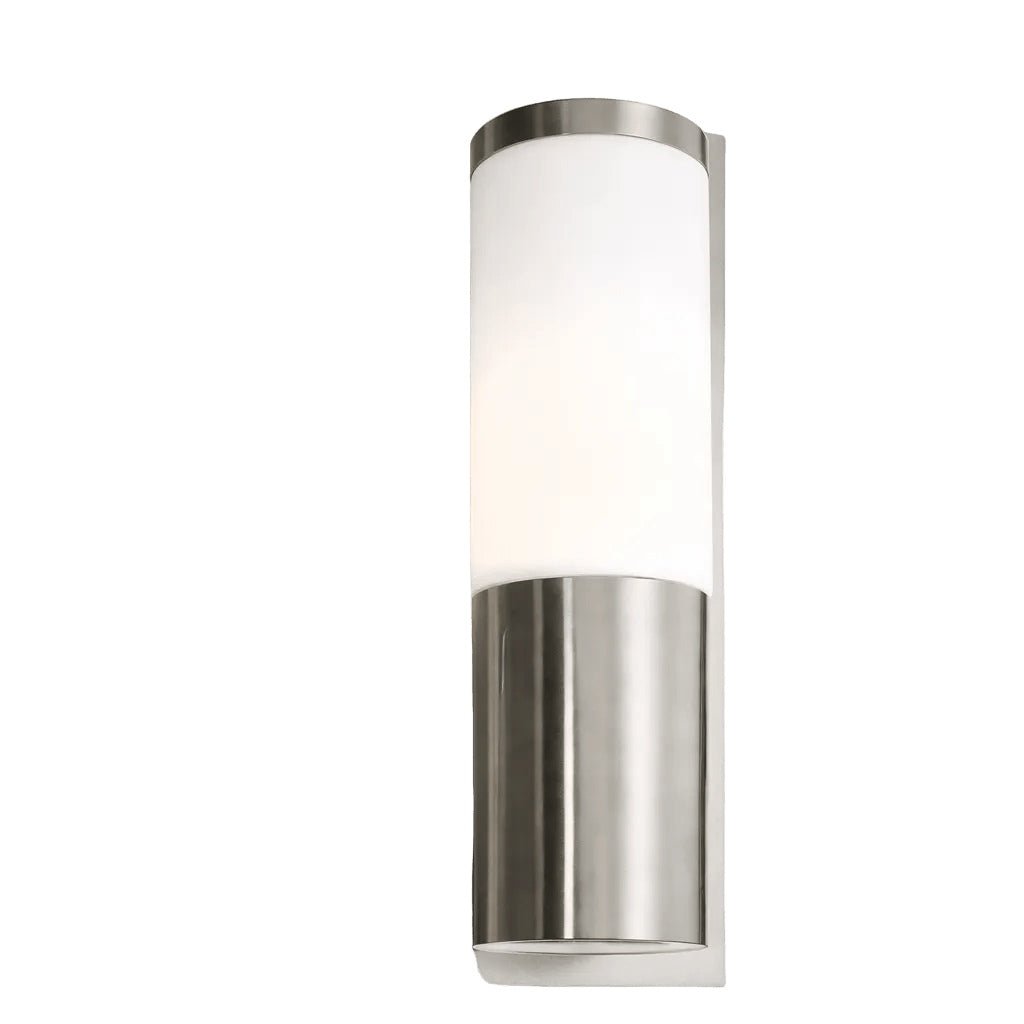 Stainless Steel White Outdoor Wall Light Weather Resistant — white background