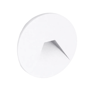 Orion Round Wink LED Footlight - 3CCT (White) — transparent background