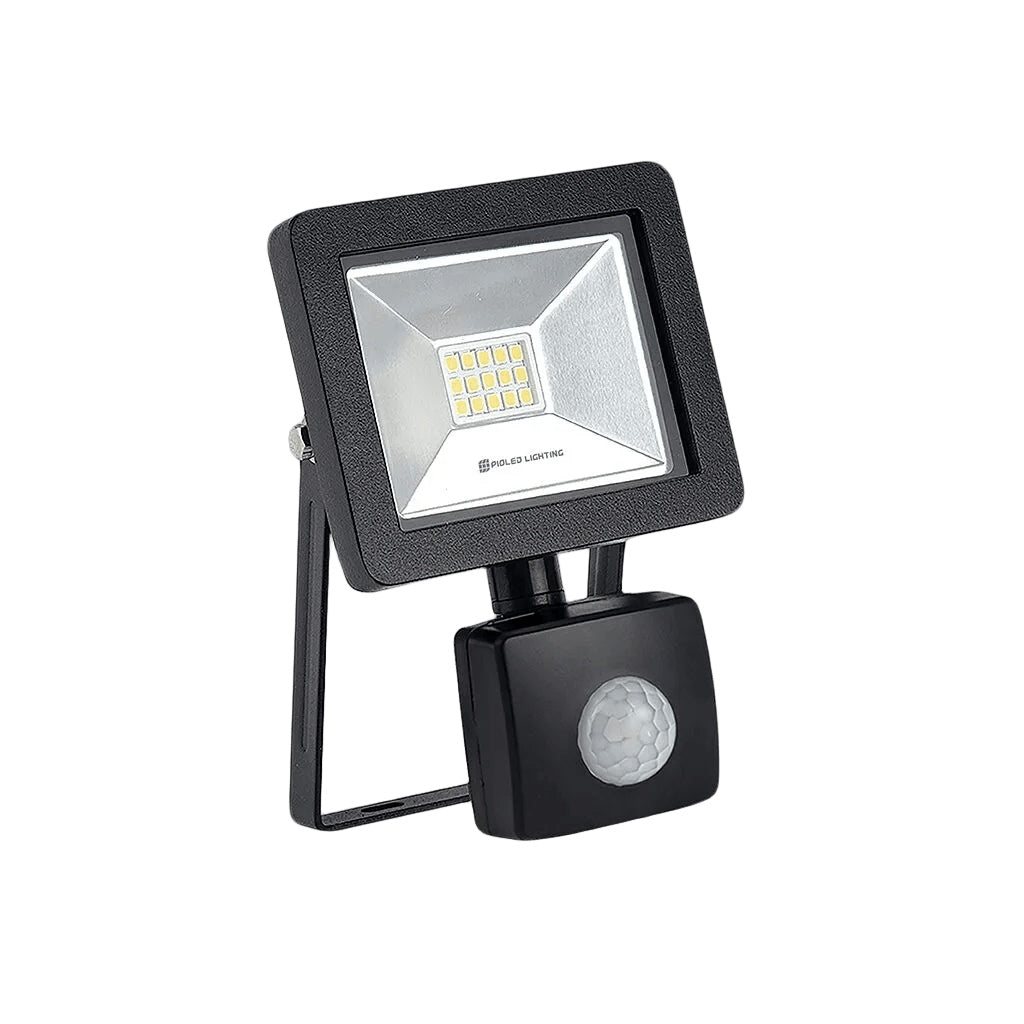 10W Nano LED Floodlight with Sensor - IP65 (Daylight 6000K) — white background