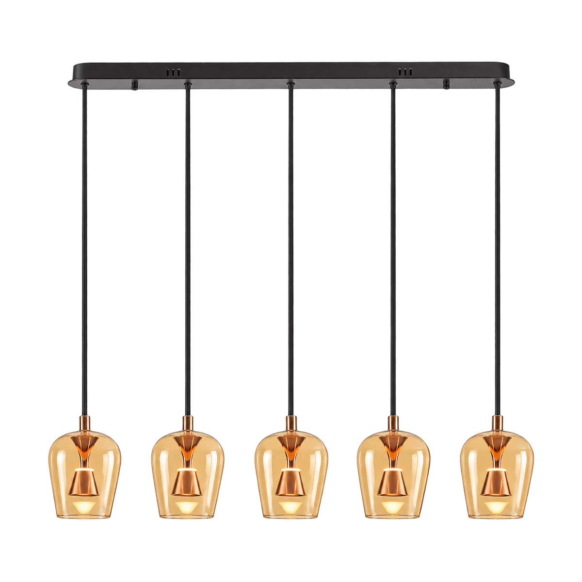 Golden Wizard Glass LED Pendant Light - white background