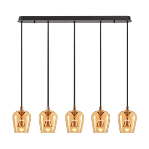 Golden Wizard Glass LED Pendant Light - white background