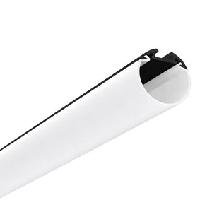 Ulisse Mini LED Aluminium Profile - Black & Opal (2m) — white background