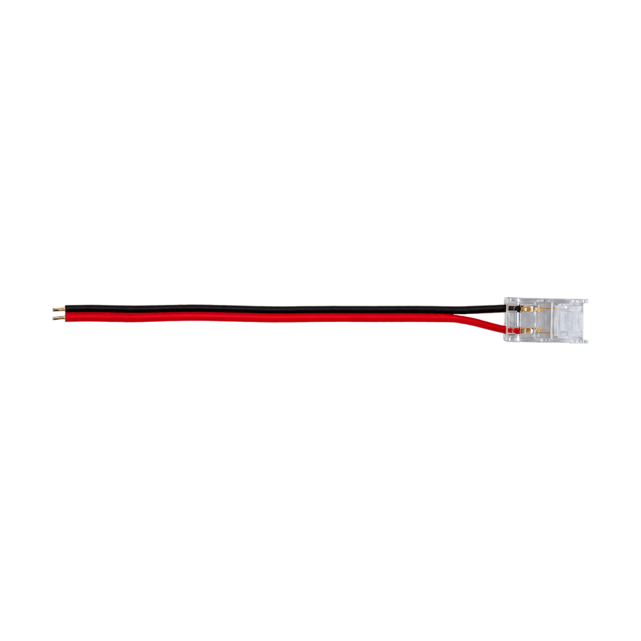 Fast Connector with 10cm Tail for 8mm LED Strip - transparent background