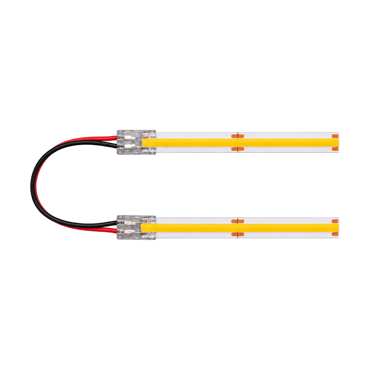 Fast 2-Way Connector with 10cm Cable for 8mm LED Strip - transparent background