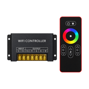 RGBW WiFi Smart Controller with Remote – 12V / 24V - white background