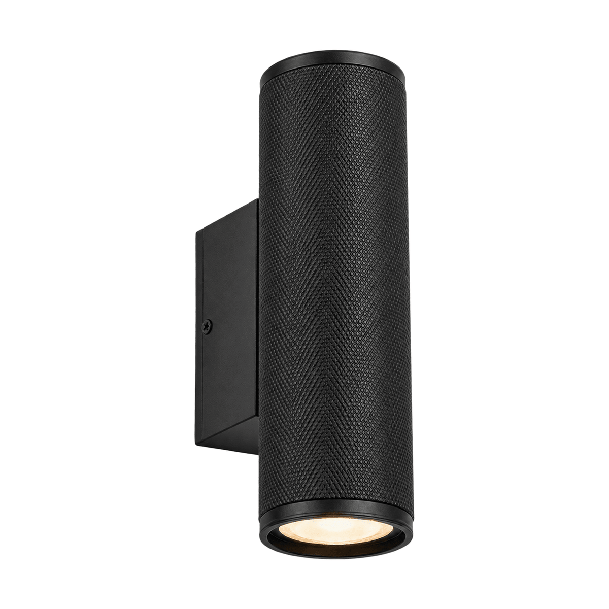 Boston 2 Annealed Aluminium Indoor Wall Light - Black - white background