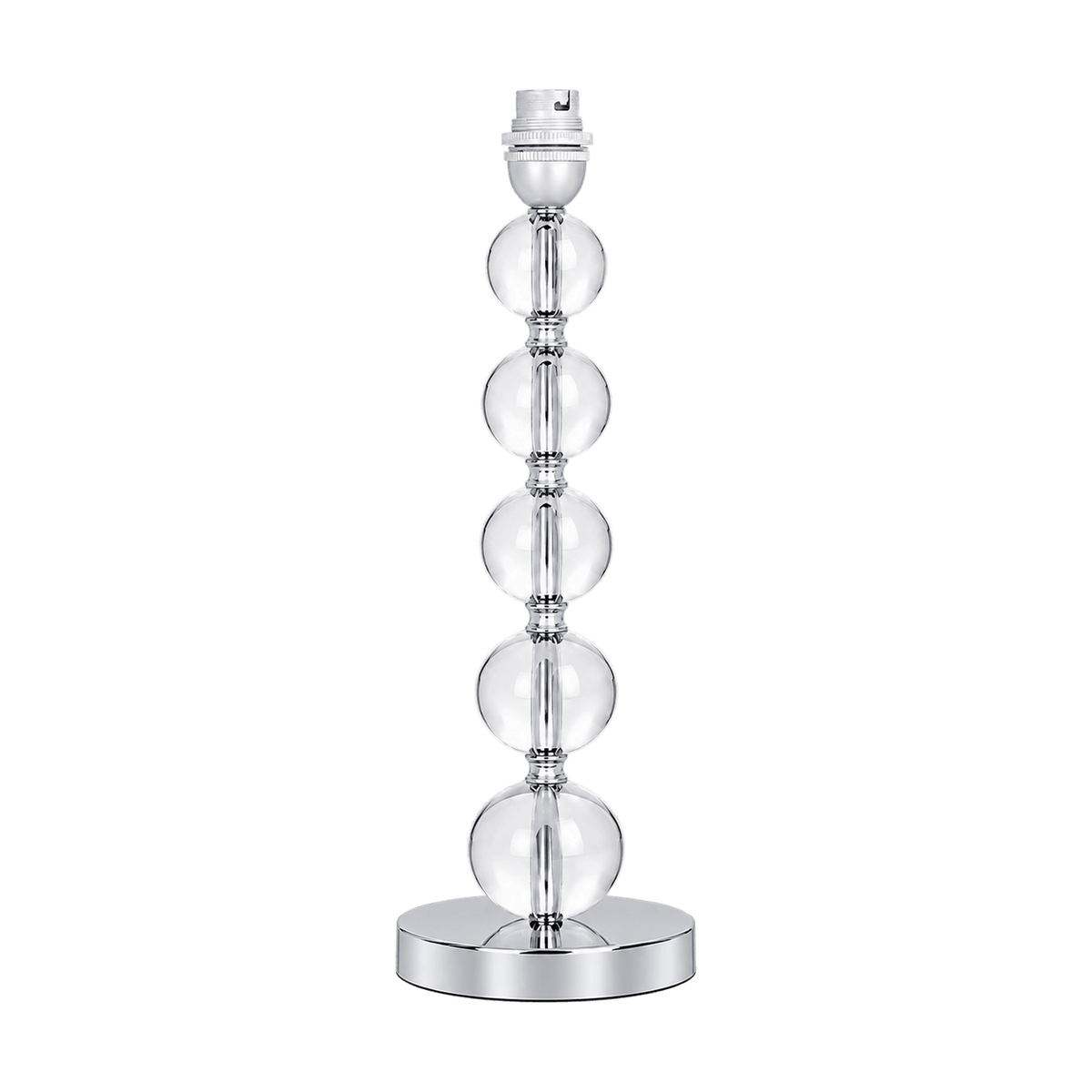 Chrome & Acrylic Table Lamp - transparent background