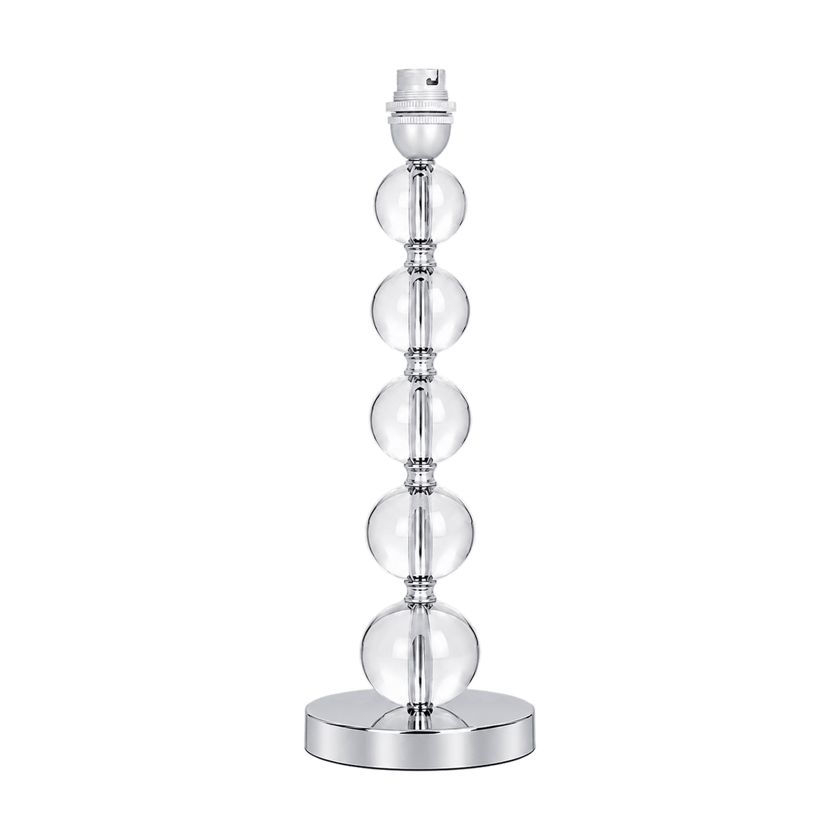 Chrome & Acrylic Table Lamp - white background
