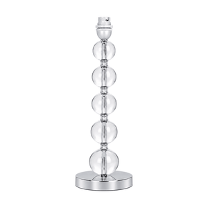 Chrome & Acrylic Table Lamp - white background