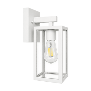 4W Outdoor Wall Light – White - white background