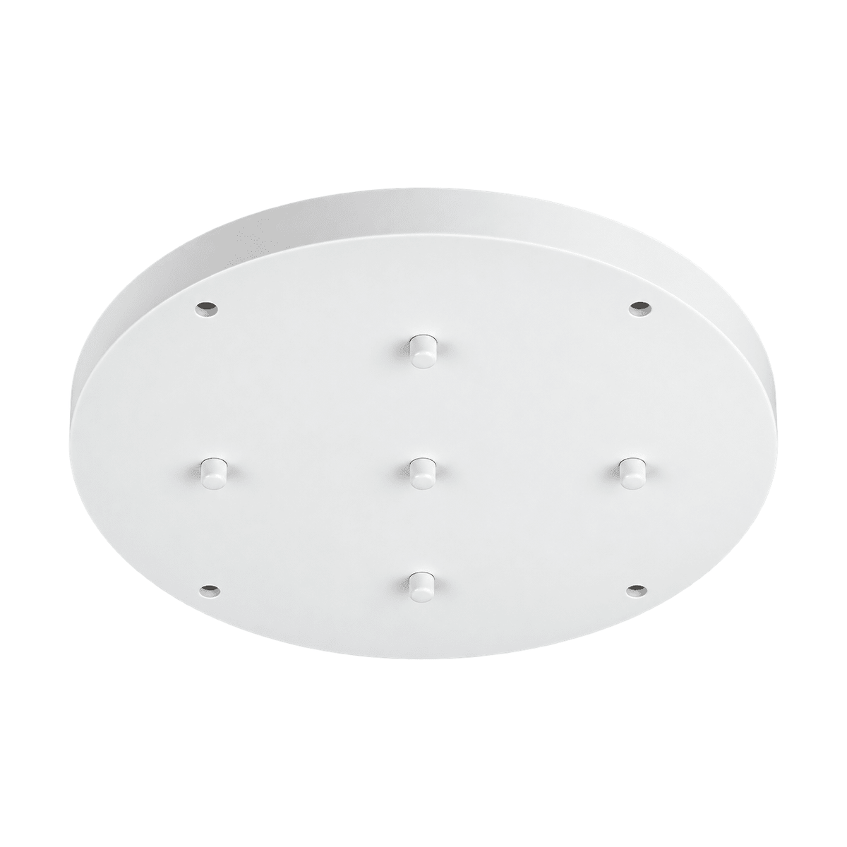Matt White 5 Light Ceiling Cup – 450mm - white background