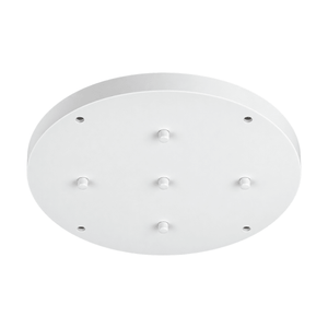 Matt White 5 Light Ceiling Cup – 450mm - white background