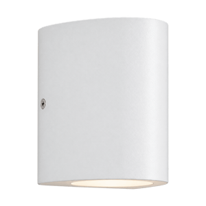 Marta 160 1L Outdoor Wall Light - Coastal White 3000K - transparent background