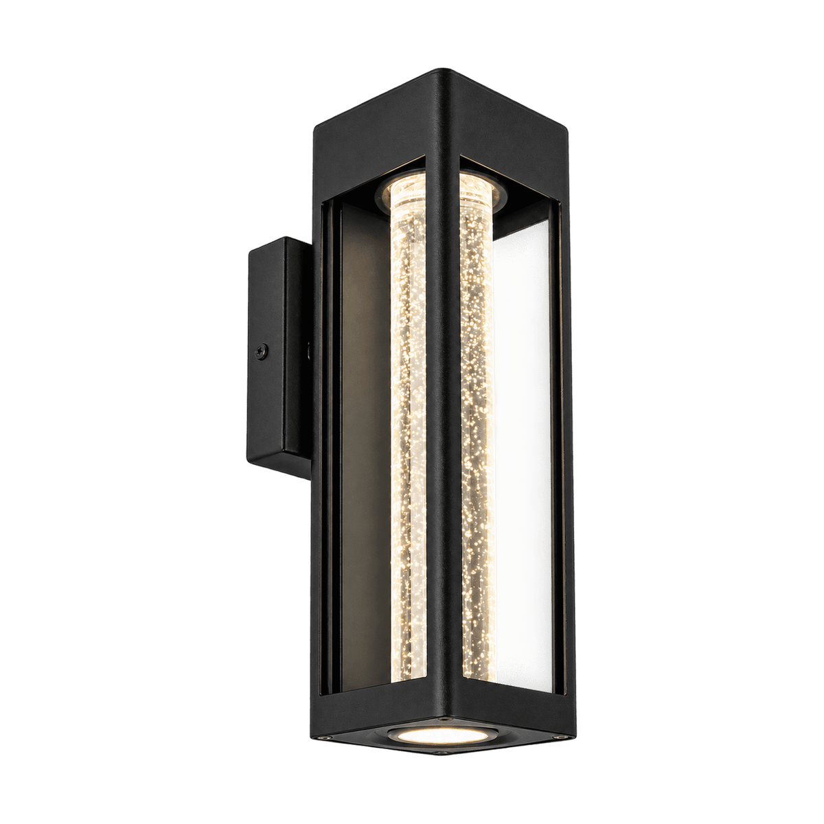 L578 Black LED Outdoor Wall Light IP44 - transparent background