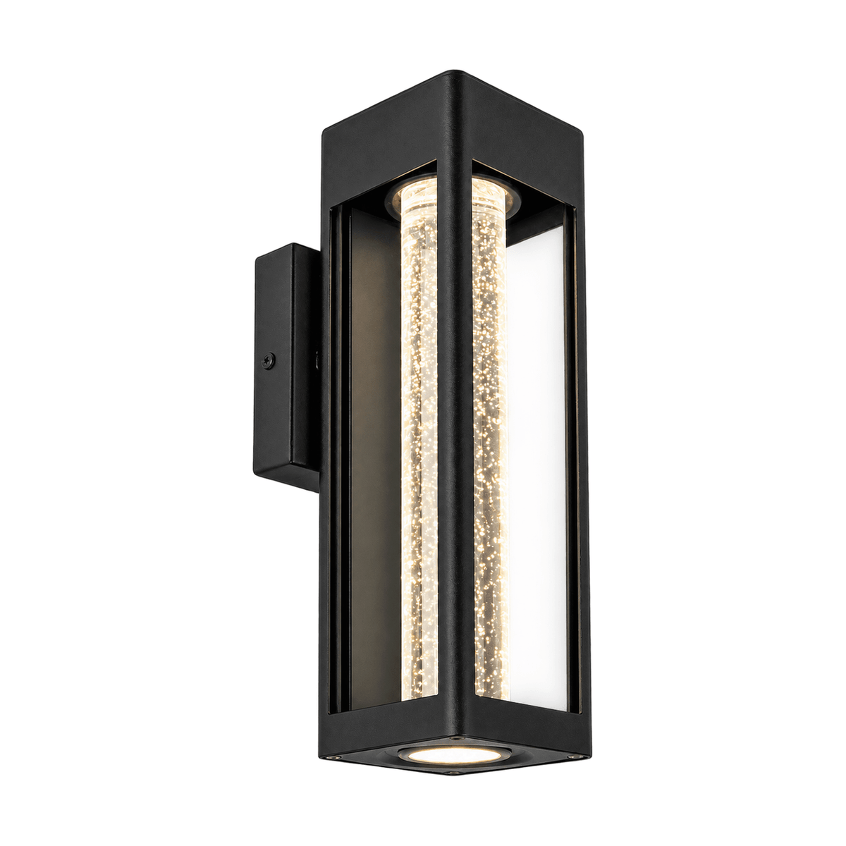 L578 Black LED Outdoor Wall Light IP44 - white background