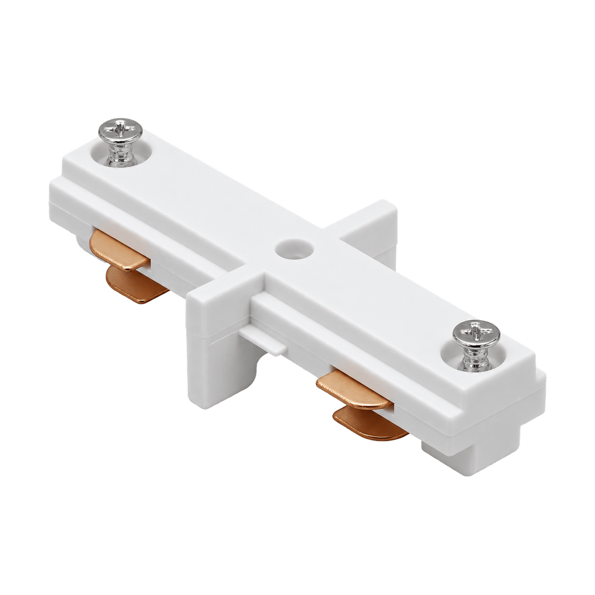 White 3-Wire Track Light Connector - transparent background