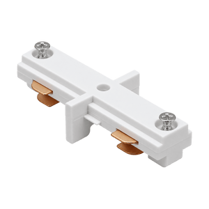 White 3-Wire Track Light Connector - transparent background