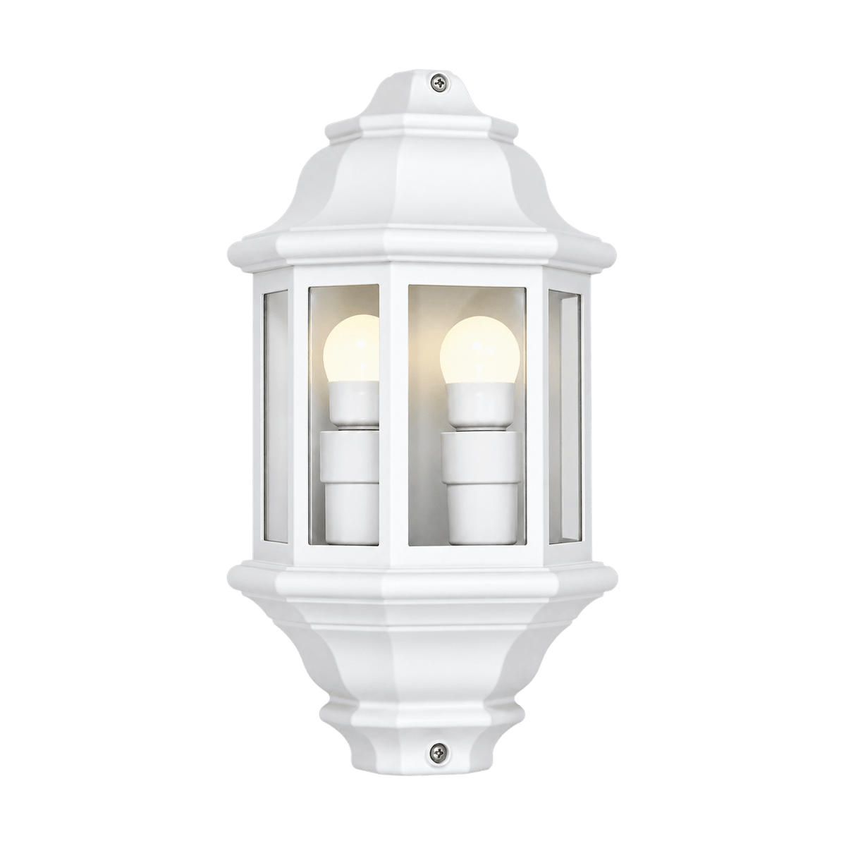 White Outdoor Wall Light 5-Panel - transparent background